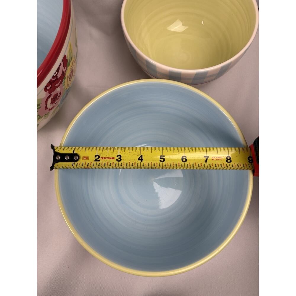 Vintage 222 Fifth New Country ceramic bowls set of 3 - Picture 8 of 9